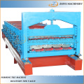 Farbige Stahlblech Doppelschicht Zink Dachbahnen Produktionsmaschine